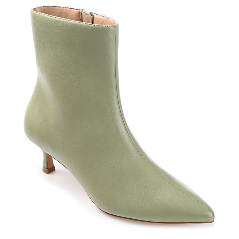 Journee Women's Arely Wide Dress Booties (Green) - Size 5.5 W