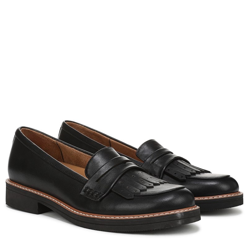 Naturalizer Women's Pacey Loafers (Black Faux Leather) - Size 8.0 M