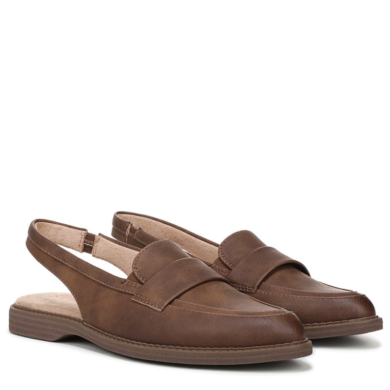 Soul Naturalizer Women's Yeah Slingback Loafers (Dark Tan Faux Leather) - Size 8.5 M