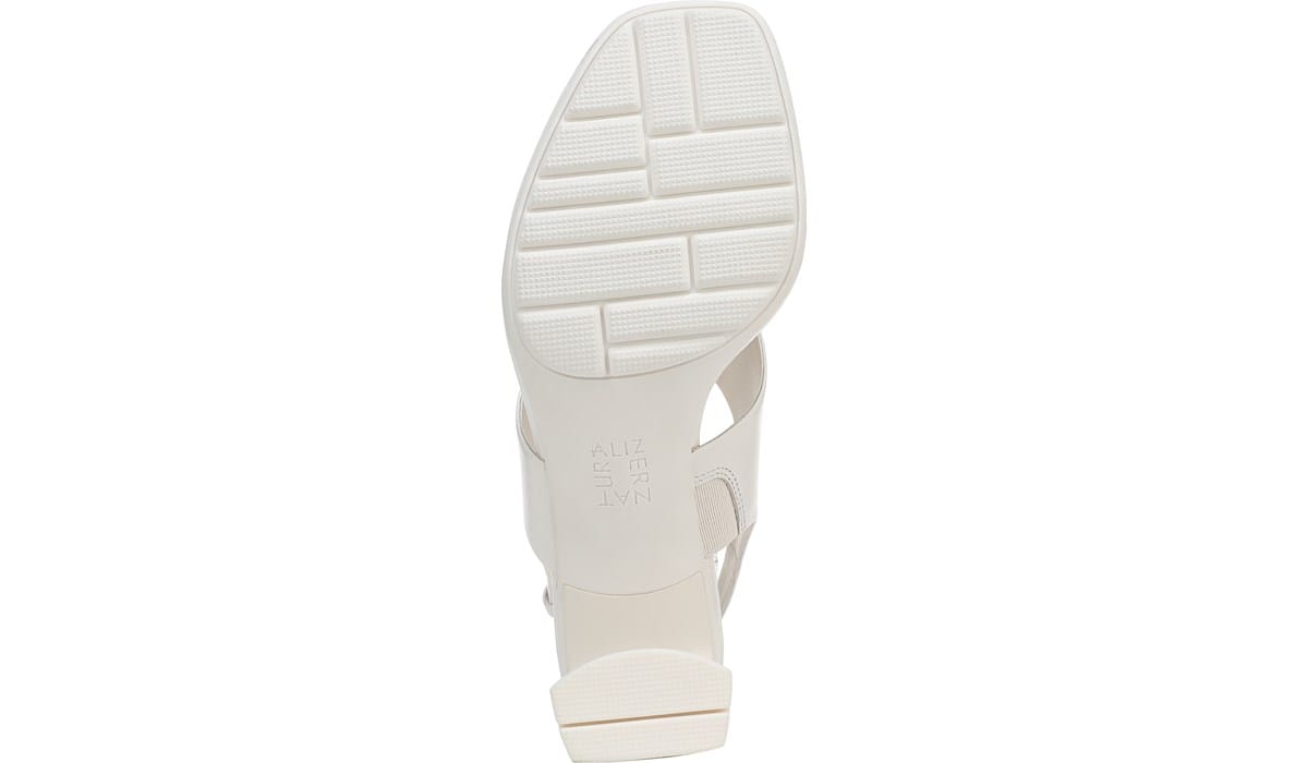 LifeStride Women's Maple Medium/Wide Wedge Sandal White, Sandals, Famous Footwear