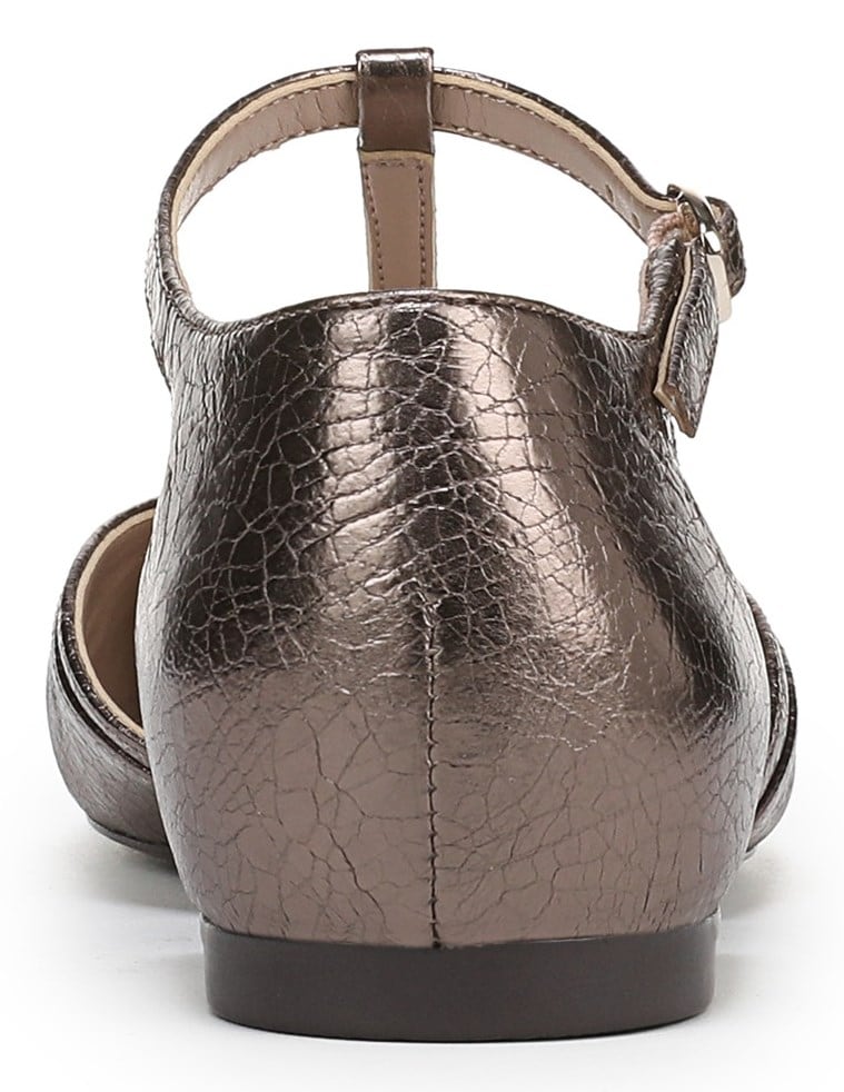 (取寄) ナチュラライザー レディース カレス Naturalizer women Caresse Pewter Leather Naturalizer Women's Caresse Mary Jane Flat | Famous Footwear