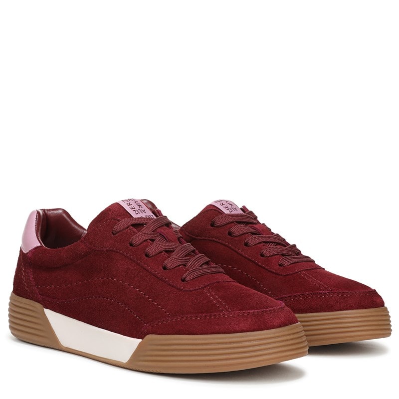 Naturalizer Women's Cami Lace Up Sneakers (Cranberry Red Suede) - Size 12.0 M