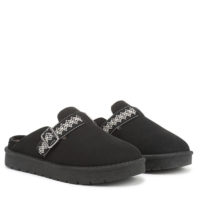 Blowfish Malibu Kids' Monday-K Slip On Mule Little/Big Kid Shoes (Black Faux Suede) - Size 13.0 M