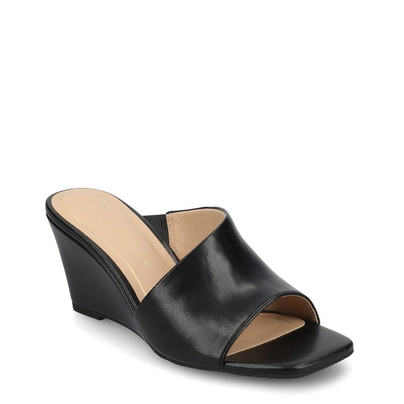 Journee Women's Clementine Wedge Dress Sandals (Black) - Size 7.5 M