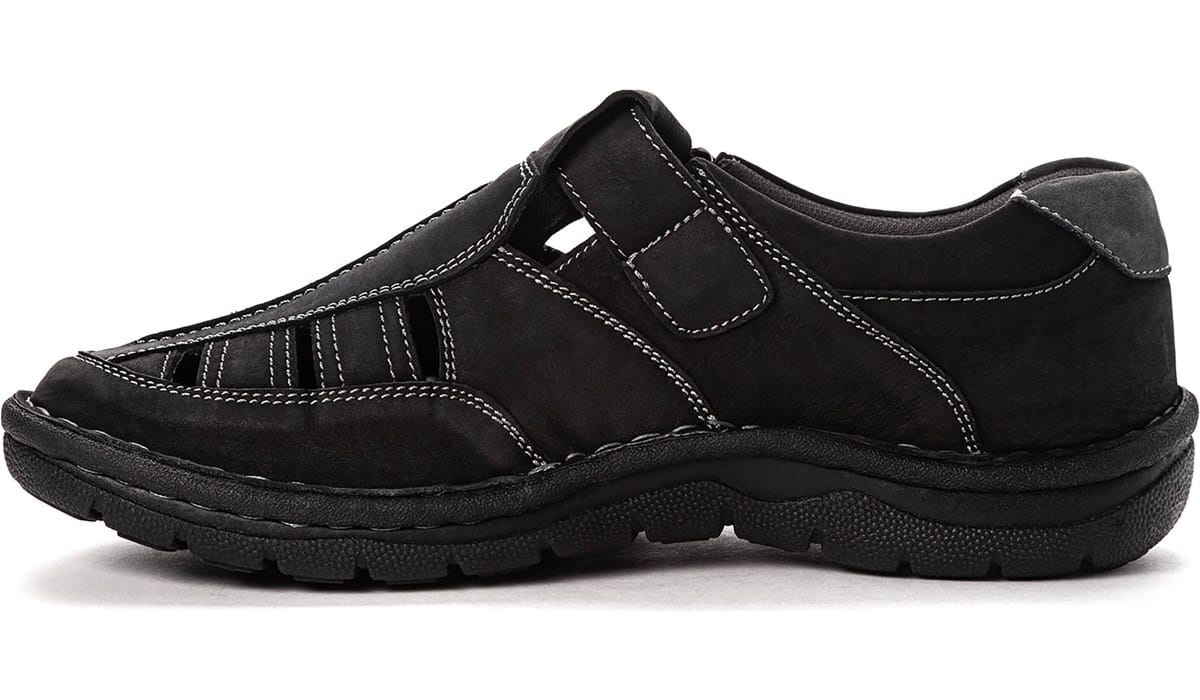 Propet Men's Jack Medium/Wide/X-Wide/XX-Wide Fisherman Sandal Black, Sandals, Famous Footwear