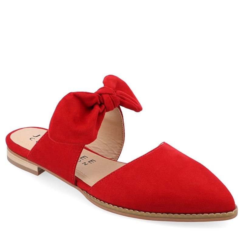 Journee Women's Telulah Narrow Mule Shoes (Red) - Size 6.5 N