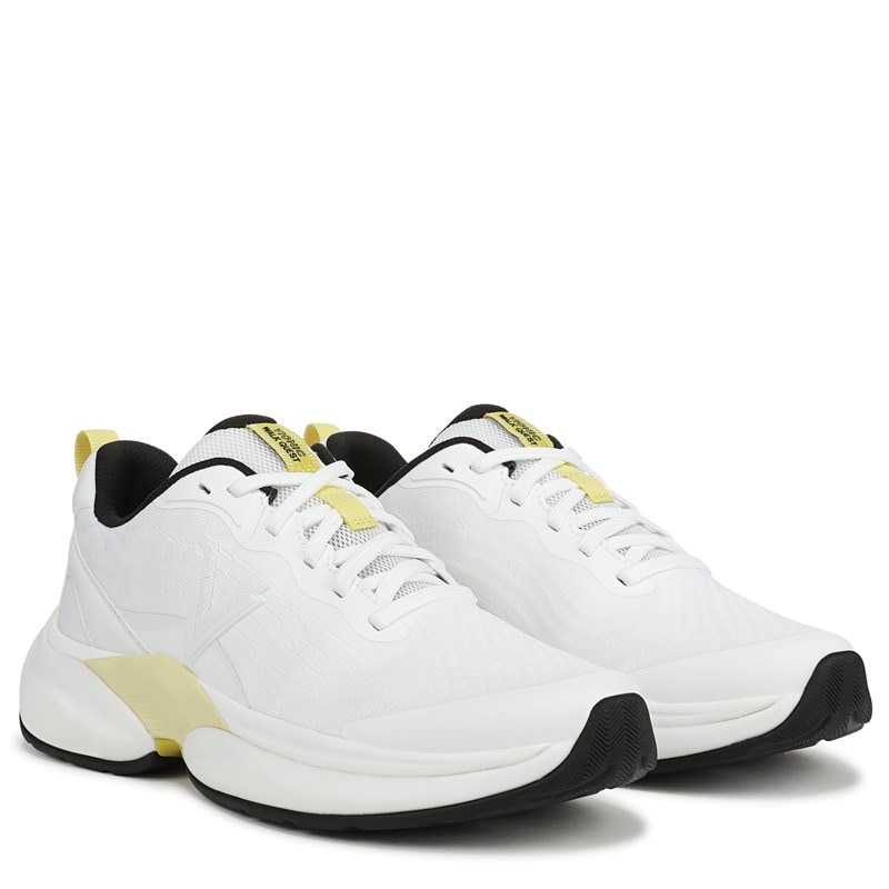 Vionic Women's Walk Quest Sneakers (White/Black Leather And Knit) - Size 8.0 M