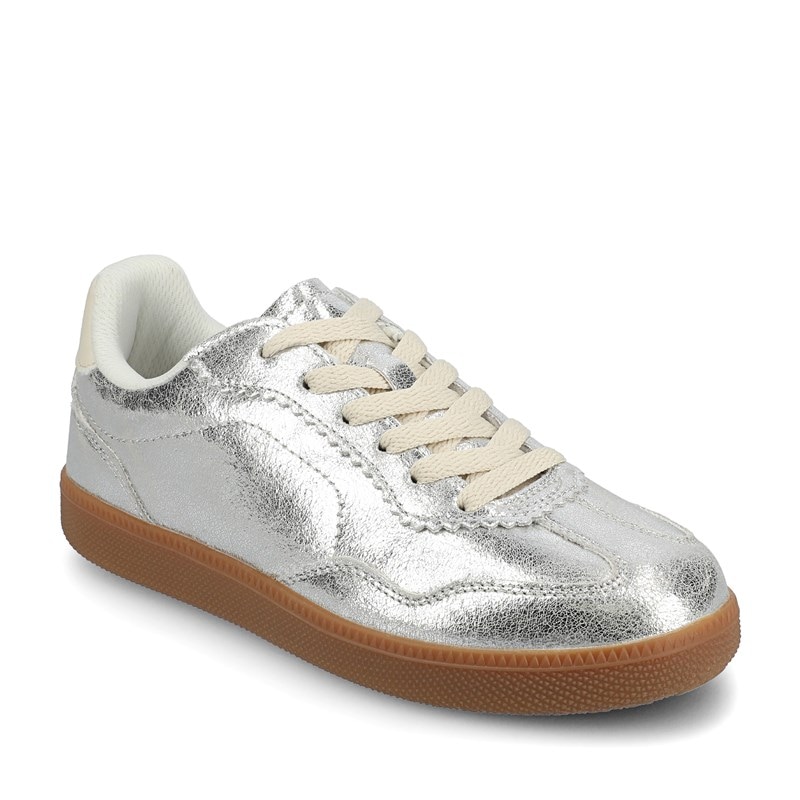 Journee Women's Lummie Lace Up Sneakers (Silver) - Size 12.0 M
