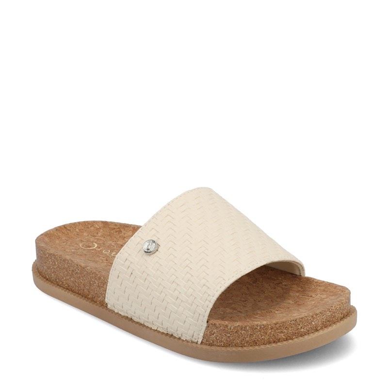 Journee Women's Sheena Slide Sandals (Beige) - Size 8.0 M