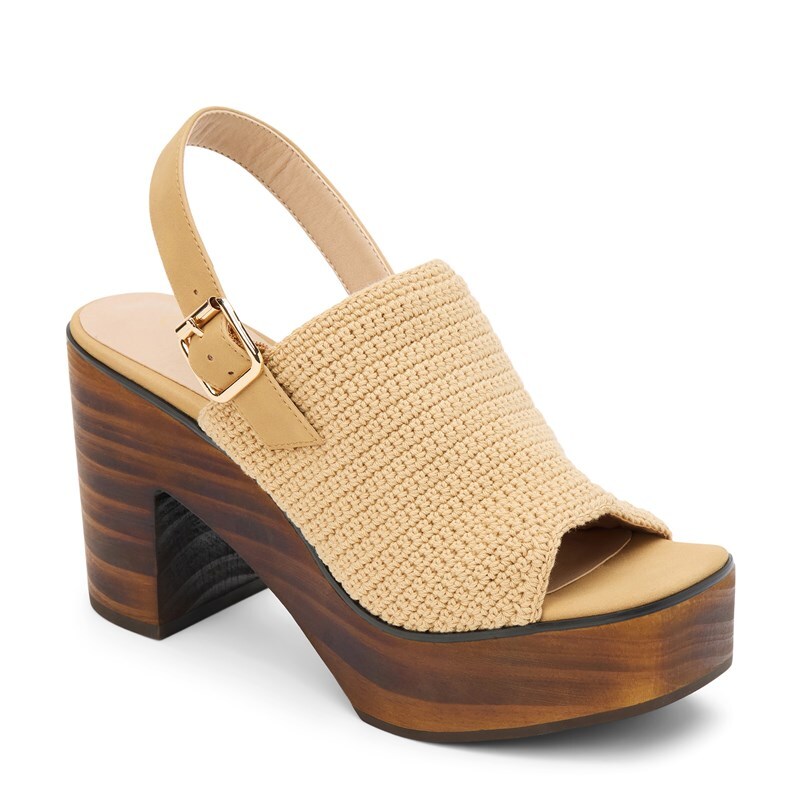 Coconuts Women's York Platform Heeled Sandals (Tan) - Size 10.0 M