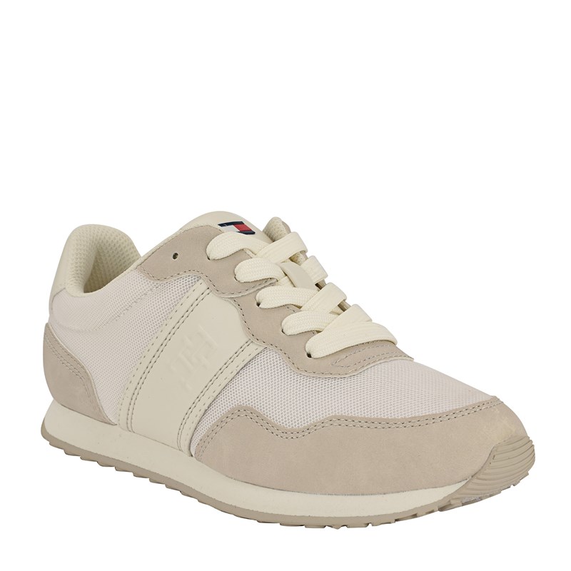 Tommy Hilfiger Women's Cameo Lace Up Fashion Sneakers (Ivory) - Size 7.0 M