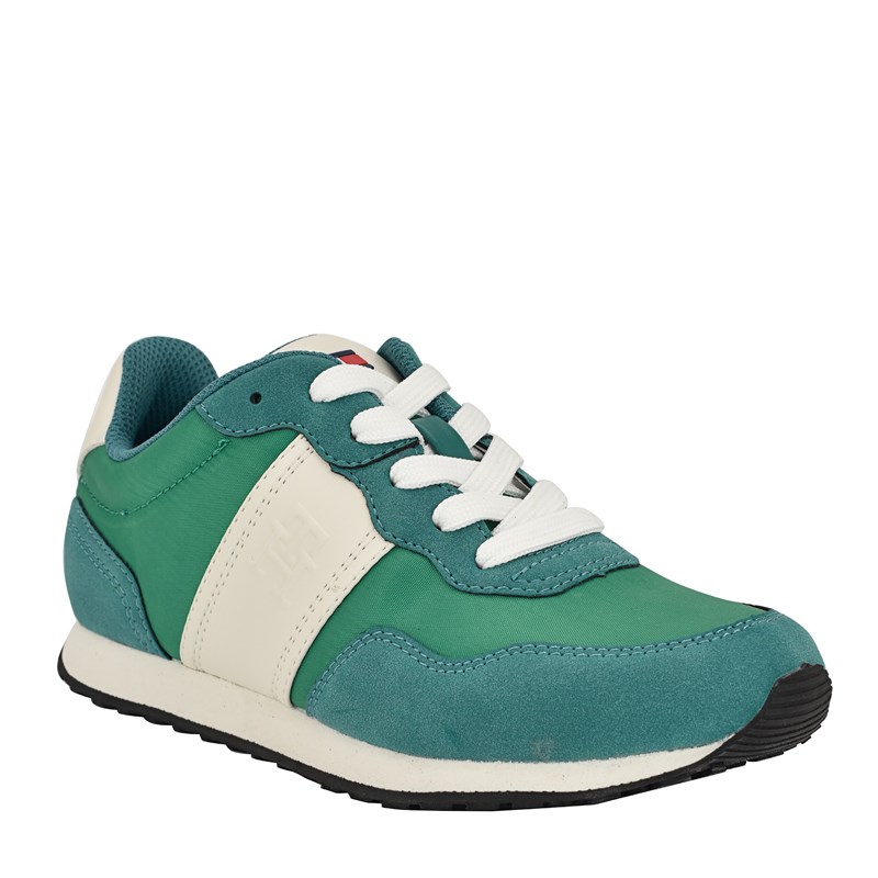 Tommy Hilfiger Women's Cameo Lace Up Fashion Sneakers (Green/Multi) - Size 8.5 M