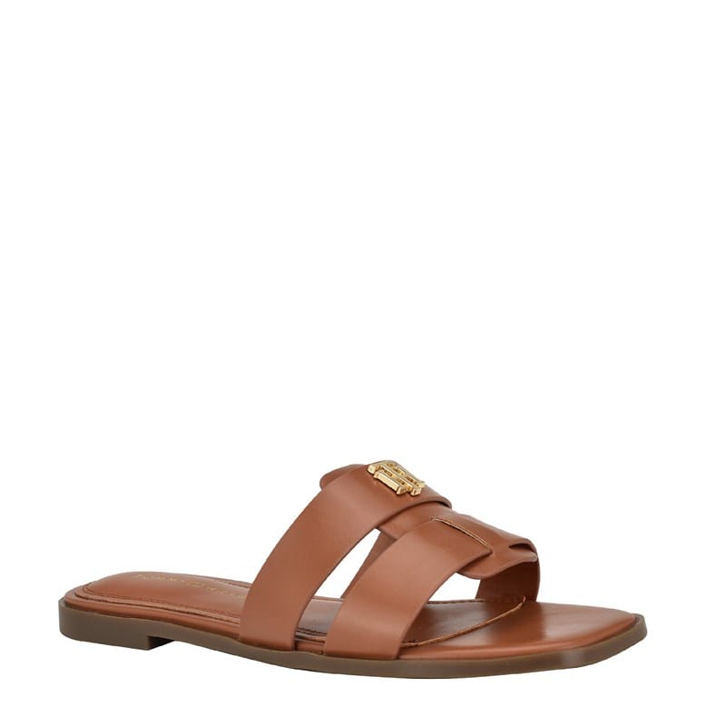 Tommy Hilfiger Women's Pixee Slide Sandals (Brown) - Size 8.0 M