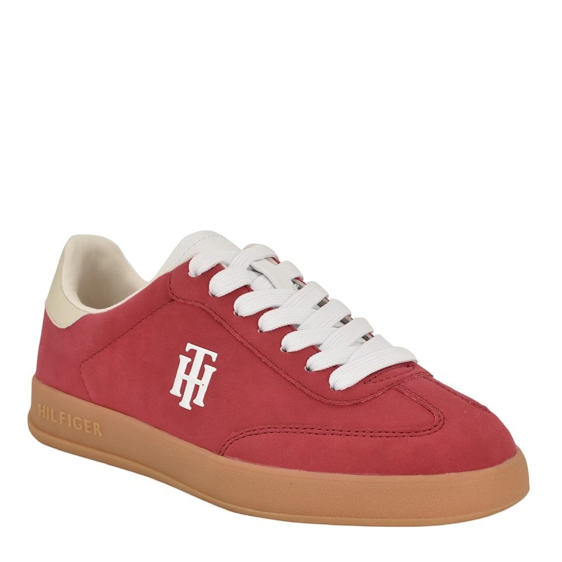 Tommy Hilfiger Women's Sarhli Lace Up Fashion Sneakers (Red/White) - Size 6.5 M