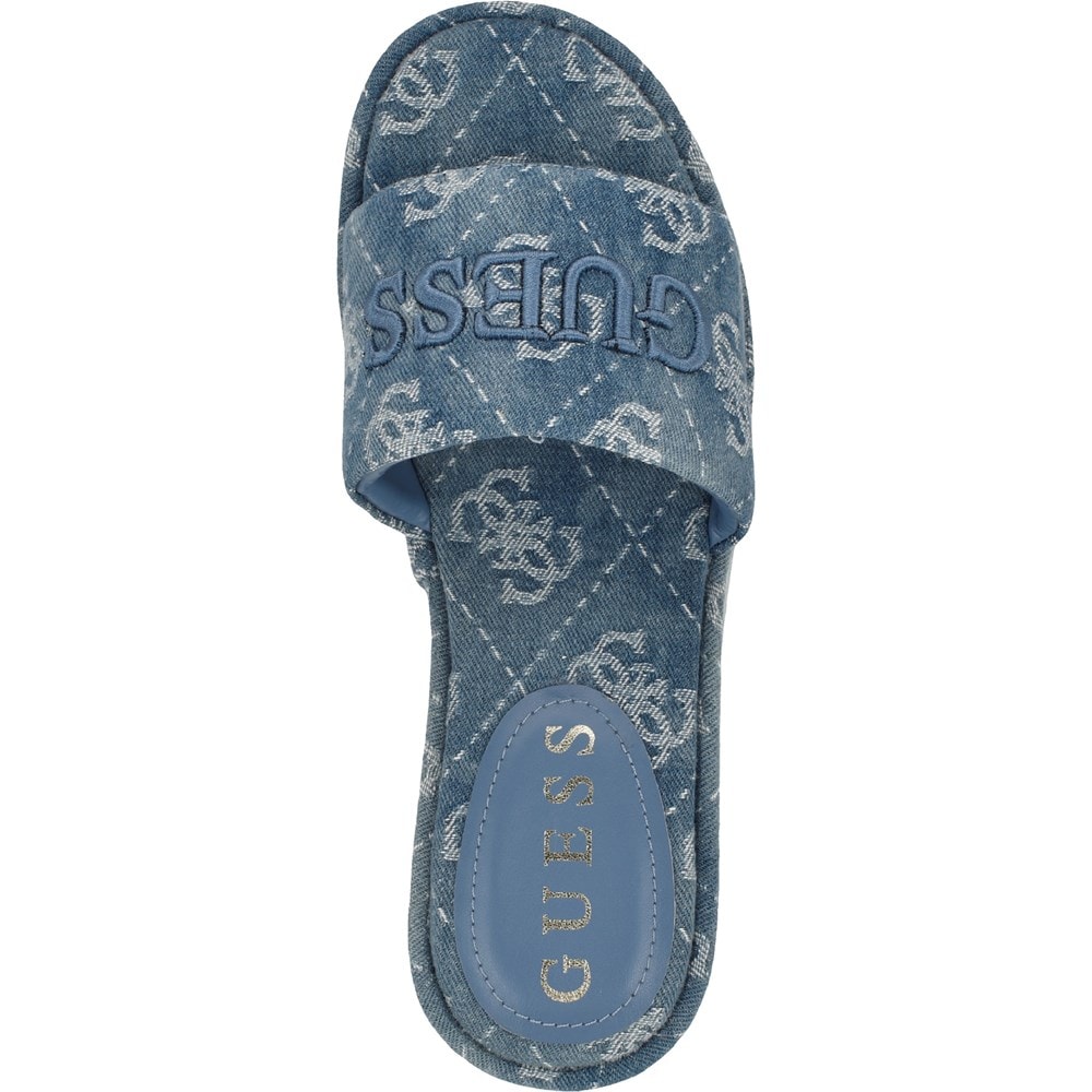 【国内発送】GUESS＊Bintai Platform Slide Wedge Sandals Guess Women's Bintai Platform Slide Wedge Sandals In Brown