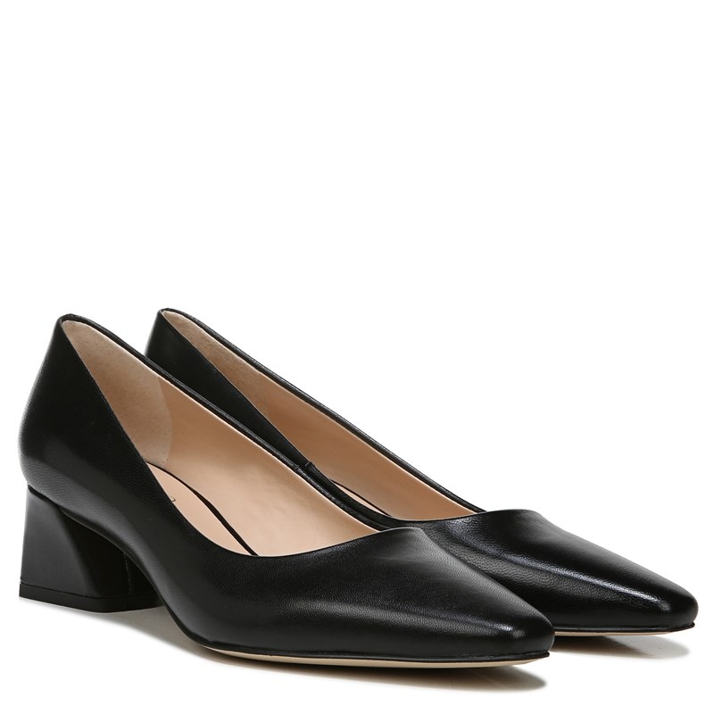 Franco Sarto Women's Jesslyn Pump Shoes (Black Leather) - Size 7.0 M