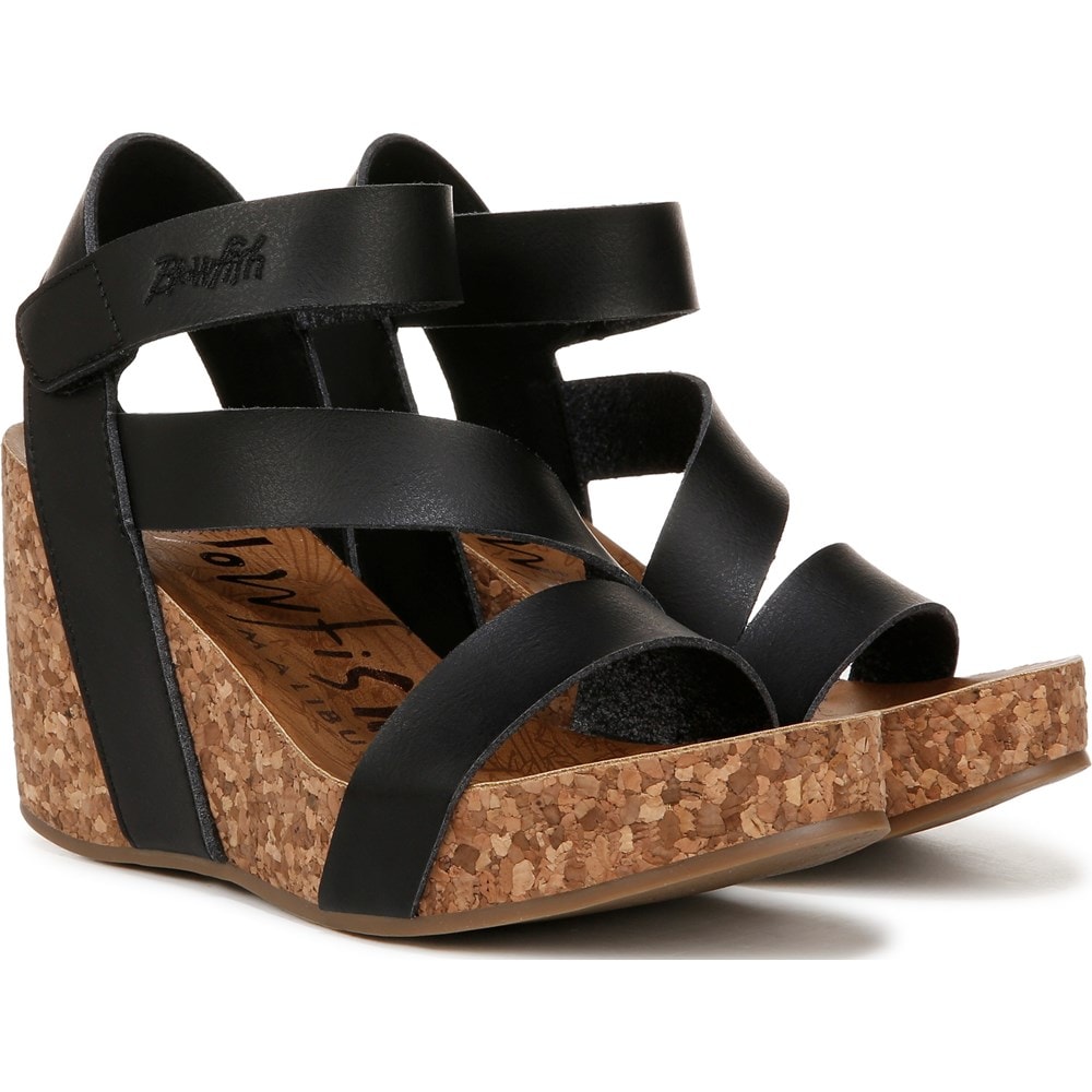 Blowfish Malibu Women's Hapuku Platform Wedge Sandal Famous Footwear