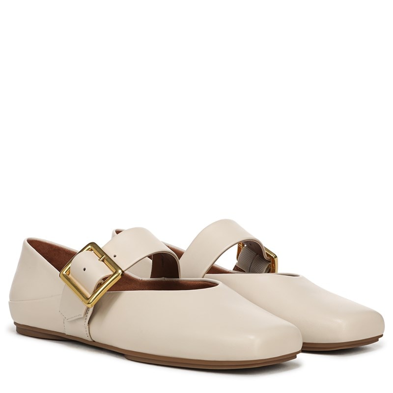 Franco Sarto Women's Oakes Mary Jane Shoes (Ivory White Leather) - Size 10.0 M