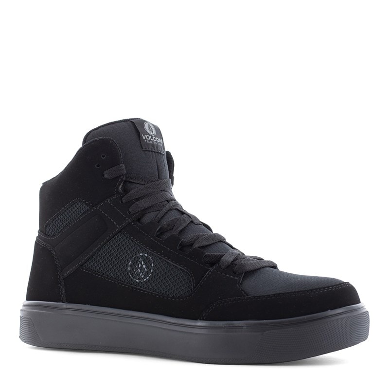 Volcom Men's Evolve Composite Toe High Top Work Shoes (Triple Black) - Size 9.0 W