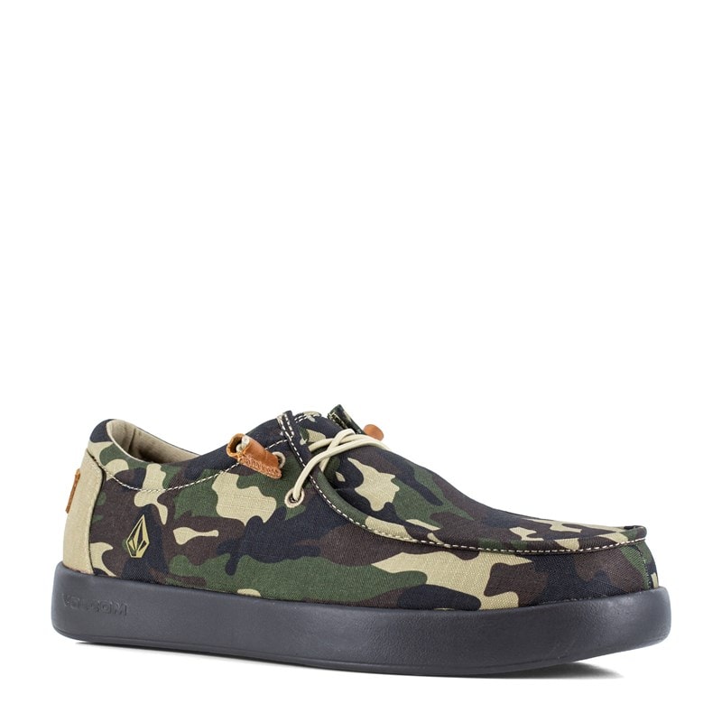 Volcom Men's Chill Wide Composite Toe Slip On Work Shoes (Camo) - Size 11.0 W