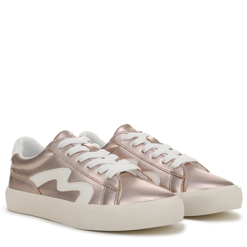 Blowfish Malibu Kids' Vice-K Sneaker Little/Big Kid Shoes (Platino Gold Faux Leather) - Size 6.0 M