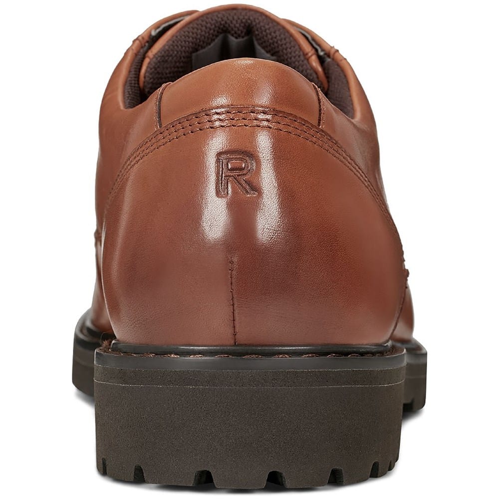 Rockport Men's Total Motion Court Plain Toe Oxford, light brown