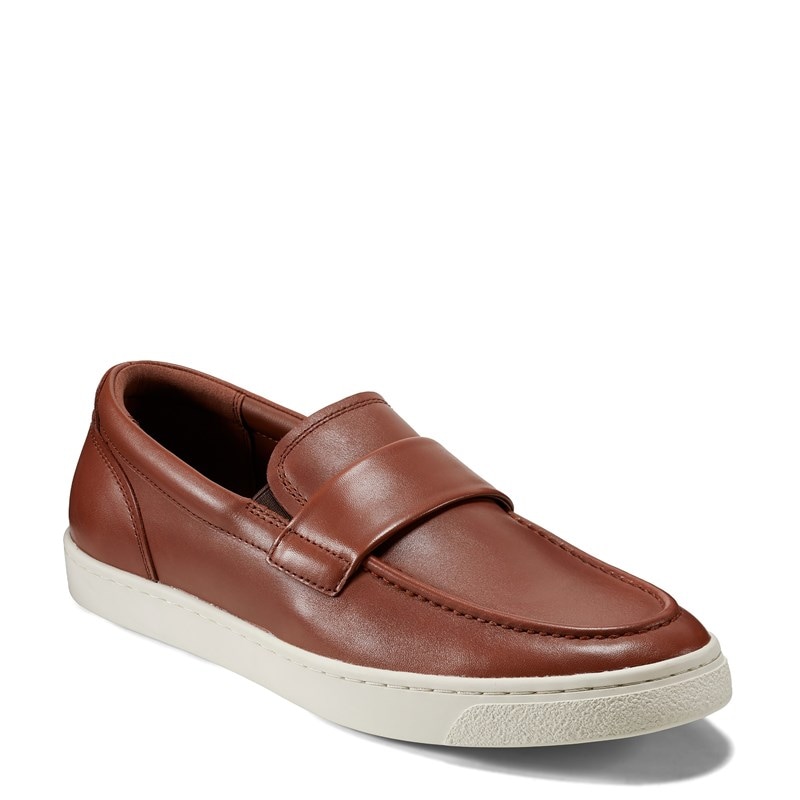 Rockport Men's Reller Flat Loafer Slip On Shoes (Dark Natural Leather) - Size 7.5 M