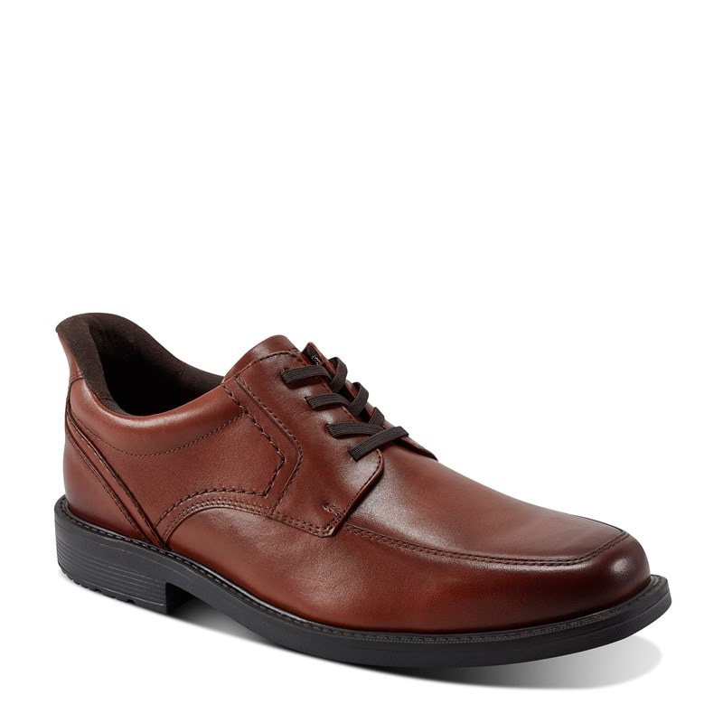 Rockport Men's Seaver Oxford Slip On Shoes (Brown Leather) - Size 13.0 W