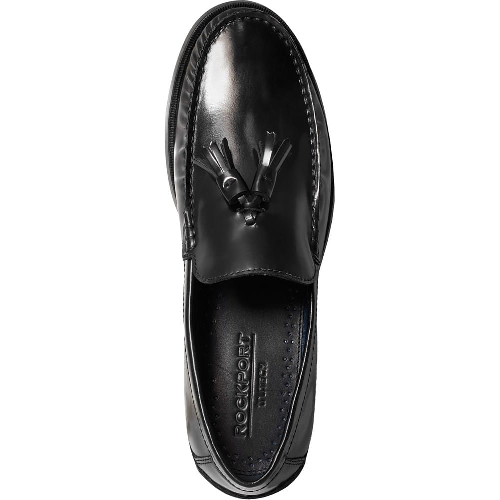 Rockport Mens Black Leather Tassel Loafers Size 10.5 W Rockport Mens Black Leather Tassel Loafers Size 10.5 W main image 2