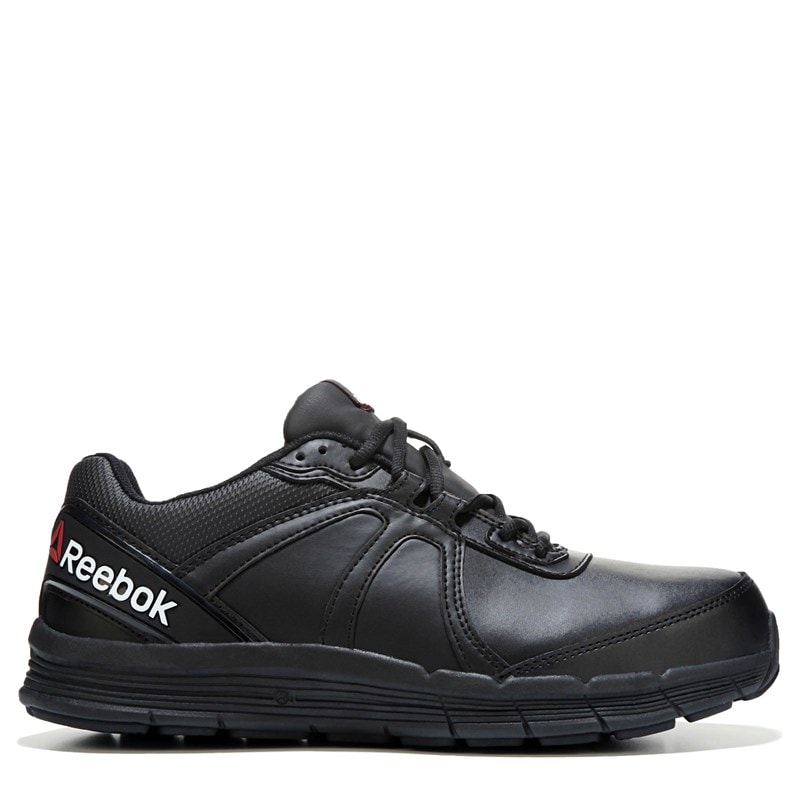 Reebok Work Men's Guide Steel Toe Slip Resistant Sneakers (Black Leather) - Size 10.0 M
