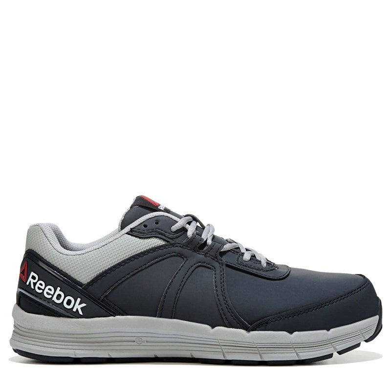 Reebok Work Men's Guide Steel Toe Slip Resistant Sneakers (Navy Leather) - Size 10.0 W