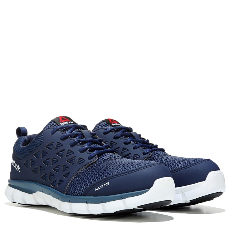 Reebok Work Men's Subtile Cushion Alloy Toe Sneakers (Navy) - Size 10.5 W
