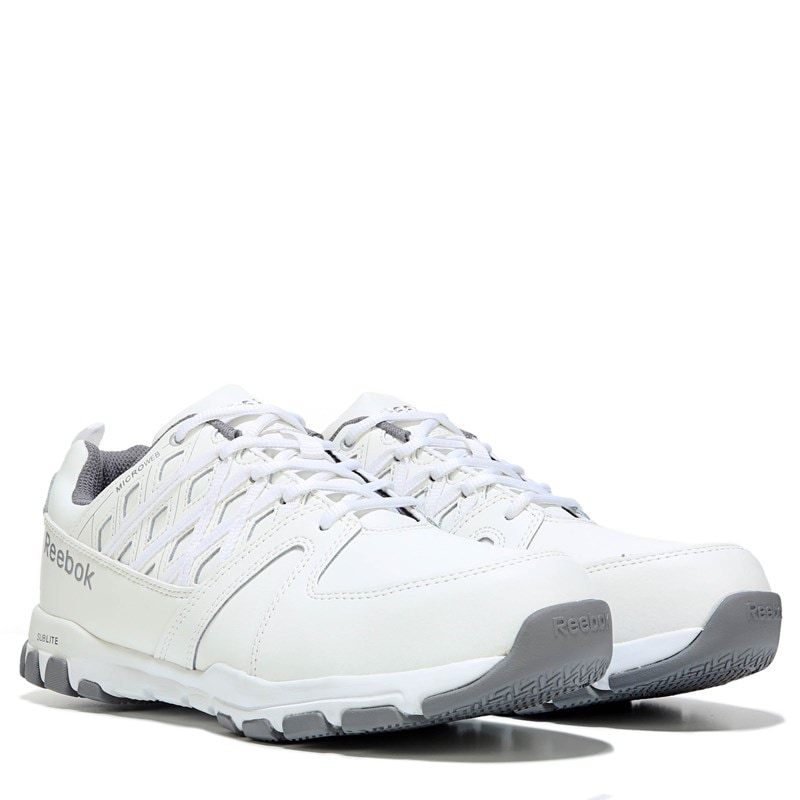 Reebok Work Men's Subtile Work Steel Toe Sneakers (White Leather) - Size 7.5 W