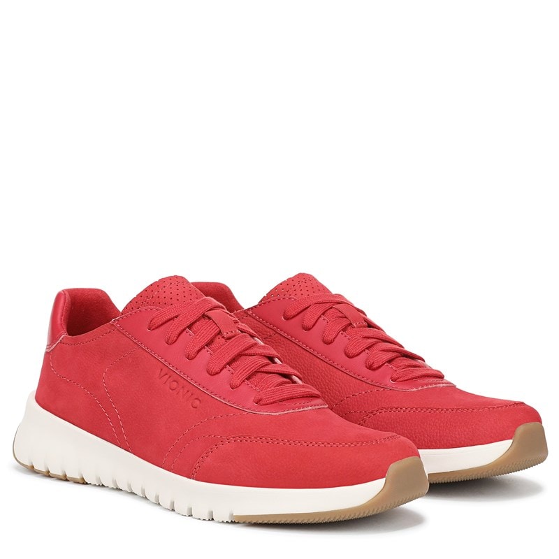 Vionic Women's Uptown Sneakers (Varsity Red Suede/Leather) - Size 13.0 M