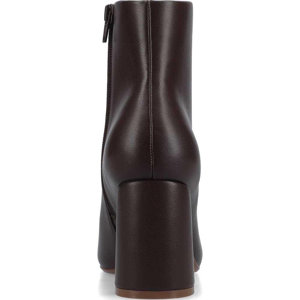 Journee Women's Kit Dress Booties, Chocolate 7