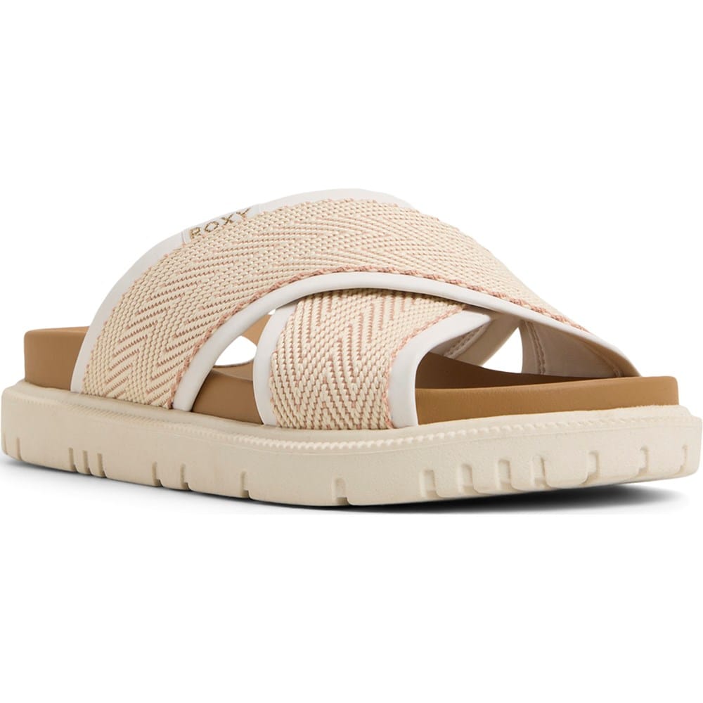 南仏プロバンスクロス「ロリスベージュ」250✕150 Roxy Women's Capri Criss Cross Slide Sandal | Famous Footwear