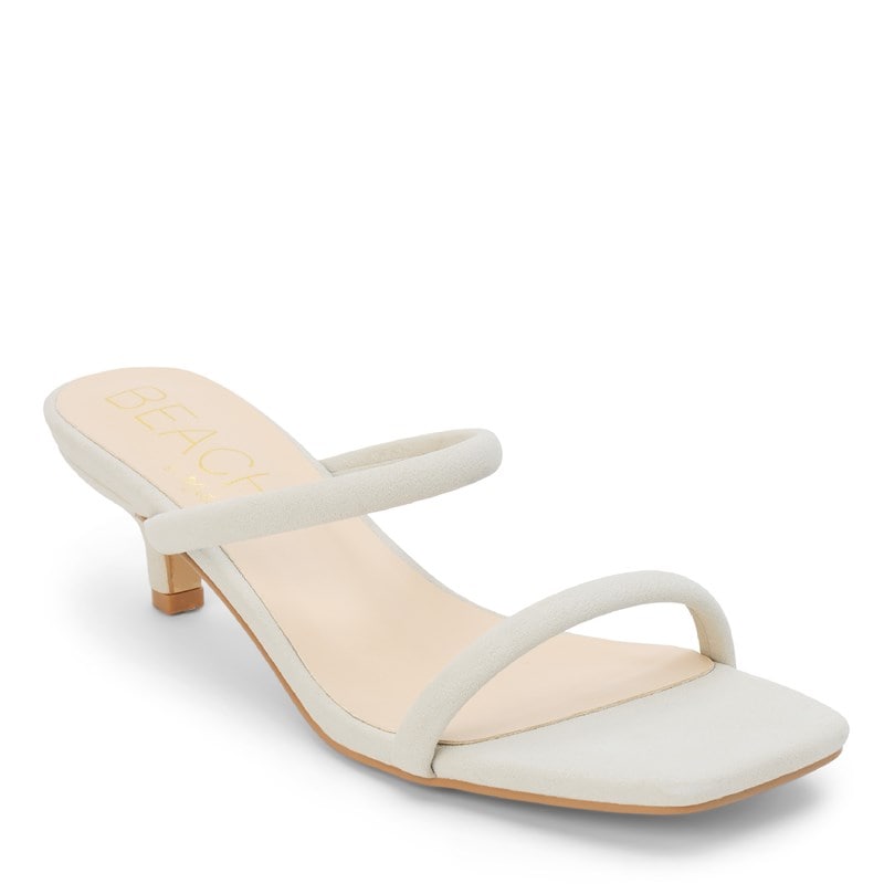 Beach by Matisse Women's Jeanne Kitten Heel Dress Sandals (Natural) - Size 7.0 M