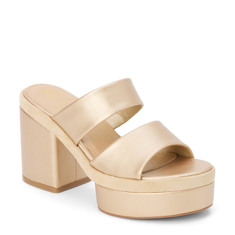 Beach by Matisse Women's Graham Platform Block Heel Sandals (Gold) - Size 10.0 M