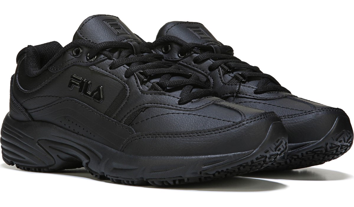 black work shoes slip resistant