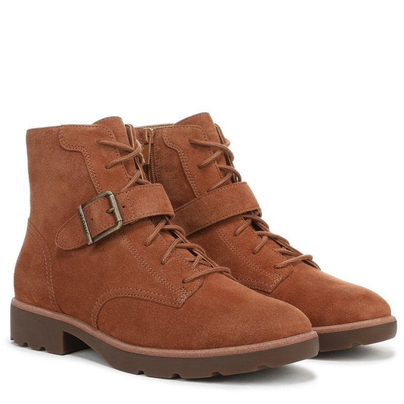 Vionic Women's Catina Booties (Tan Waxed Suede) - Size 12.0 M