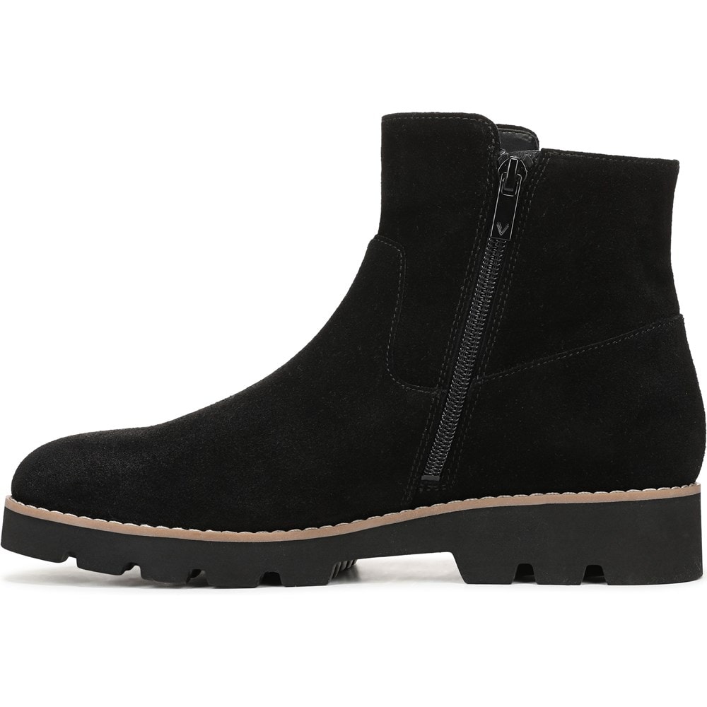 (取寄) バイオニック レディース カリッサ ジップ ショート ブーツ VIONIC women Carissa Zip Short Boots Cobblestone Vegan Leather Vionic Women's Carissa Short Boot | Famous Footwear