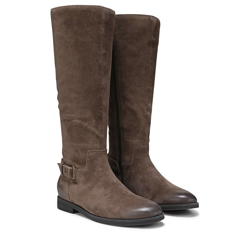 Vionic Women's Rochelle Tall Boots (Driftwood Waxed Suede) - Size 8.0 W