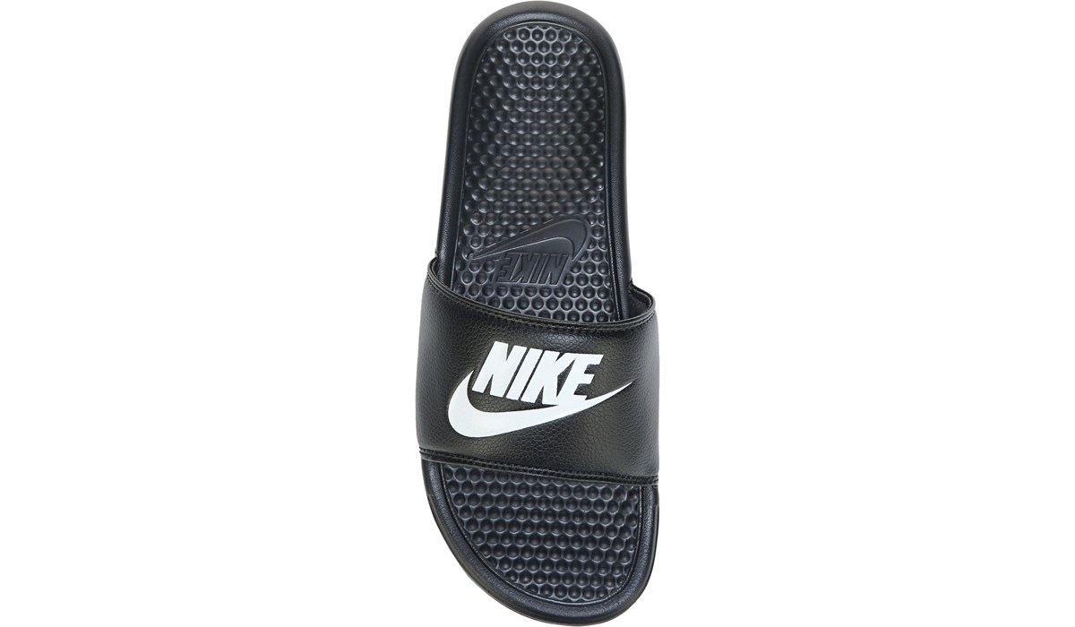 nike benassi black slides