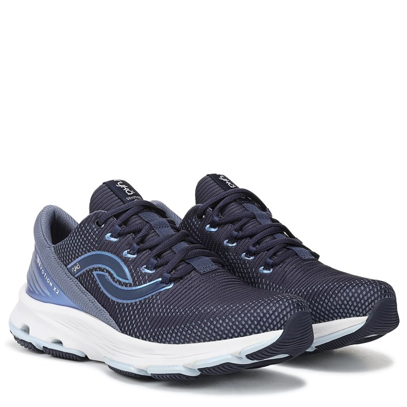 Ryka Women's Devotion X 2 Walking Sneakers (Academy/Flintstone Mesh Fabric) - Size 10.0 M