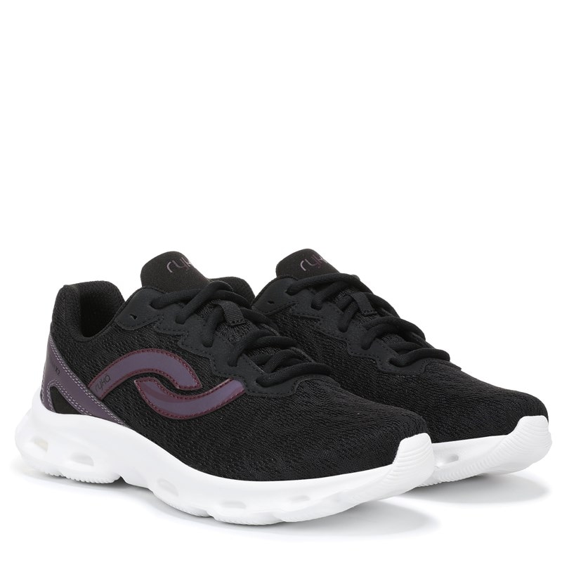 Ryka Women's Activfoam X2 Walking Sneakers (Black Mesh Fabric) - Size 10.0 M
