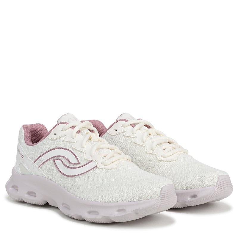 Ryka Women's Activfoam X2 Walking Sneakers (Egret White Mesh Fabric) - Size 10.0 M