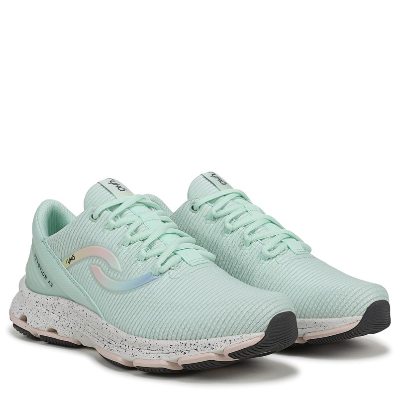 Ryka Women's Devotion X 2 Walking Sneakers (Opal Green Mesh Fabric) - Size 10.0 M
