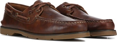 Leeward Medium/Wide 2 Eye Boat Shoe 