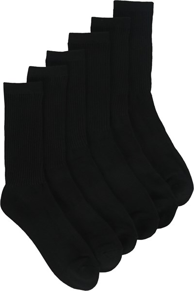 Men's 6 Pack X-Large Performance Crew Socks