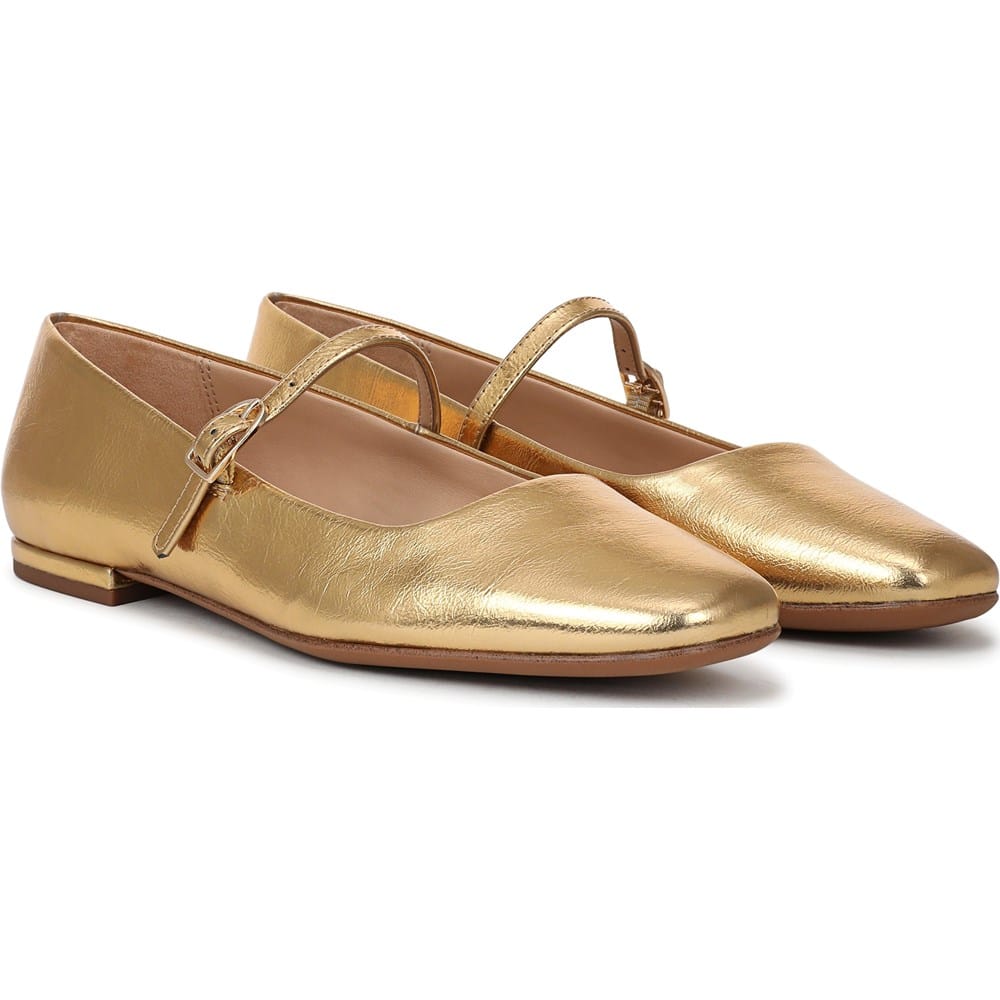 Franco Sarto Women's Valie Mary Jane Flat - Natural - Ballerinas - 7.5